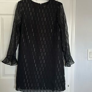 Banana republic black cocktail dress sz 4 petite